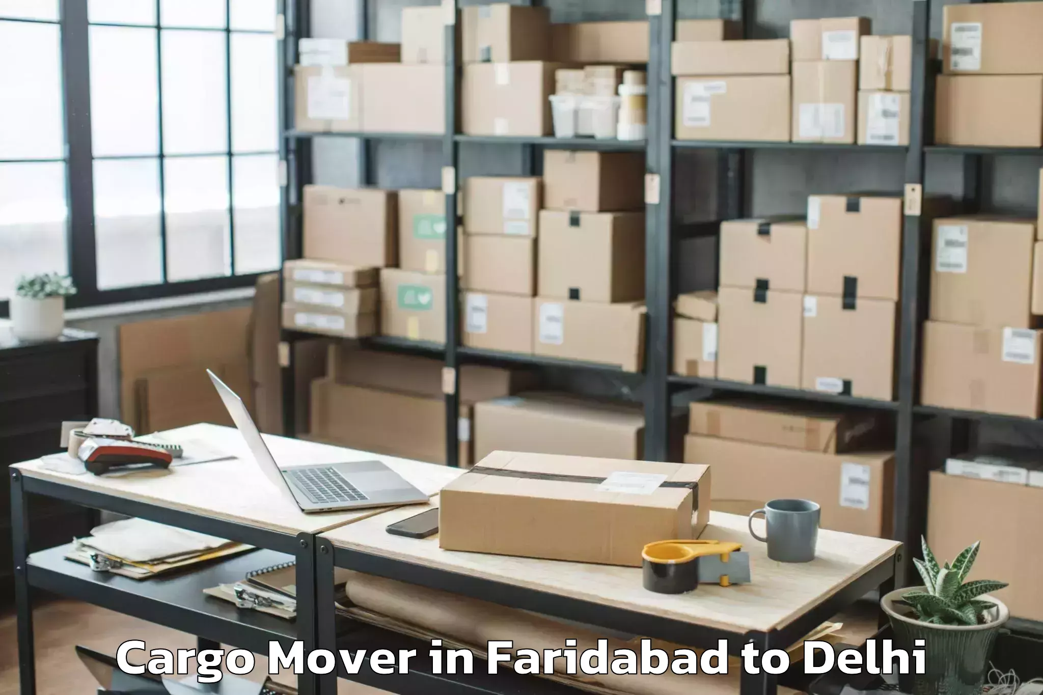 Quality Faridabad to Aggarwal City Mall Pitampura Cargo Mover